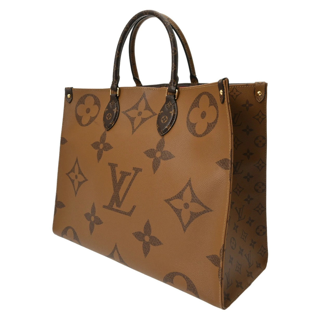 Louis Vuitton Tote Handbag Giant Canvas OnTheGo Monogram Brown